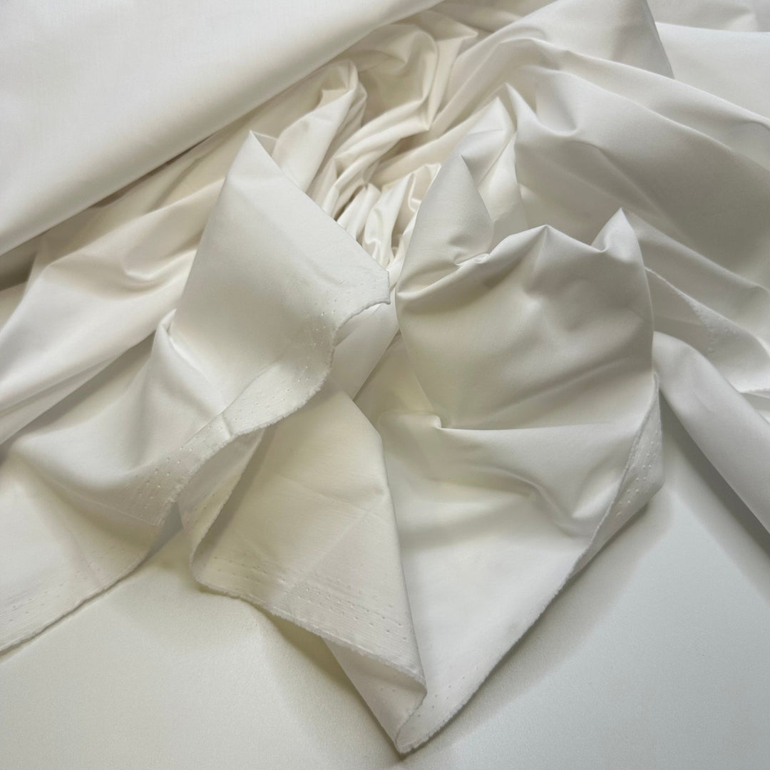 Burning Man - Poly/Cotton Woven - White - 3.4M Bundle - True Deadstock fabric Fabric by private - Sustainable Textile | FABCYCLE