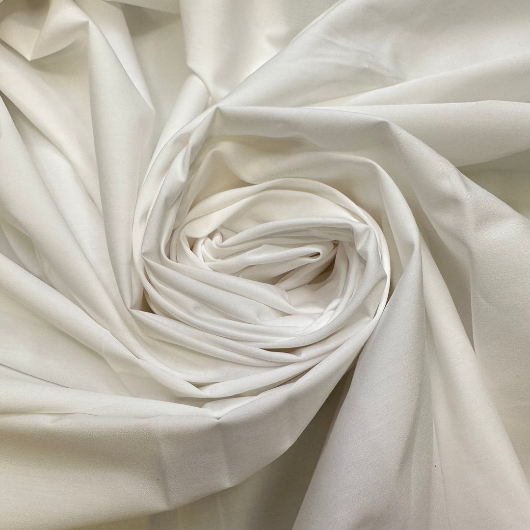 Burning Man - Poly/Cotton Woven - White - 3.4M Bundle - True Deadstock fabric Fabric by private - Sustainable Textile | FABCYCLE