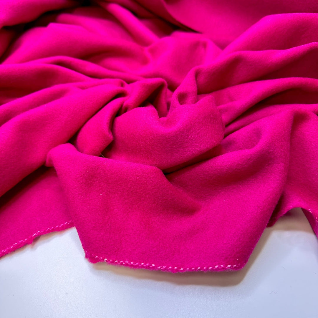 Business Casual Barbie - Wool Blend Woven - Magenta - 1.6M Bundle - True Deadstock fabric Fabric by private - Sustainable Textile | FABCYCLE