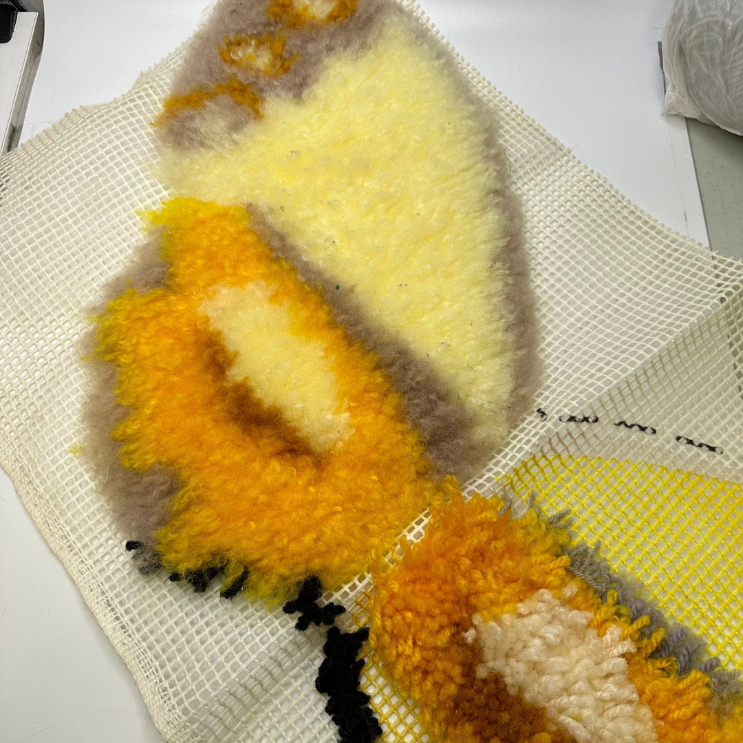 Butterfly Carpet Project Yarn - Light Yellow Multi - Individual - True Deadstock supplies Fabric by private - Sustainable Textile | FABCYCLE