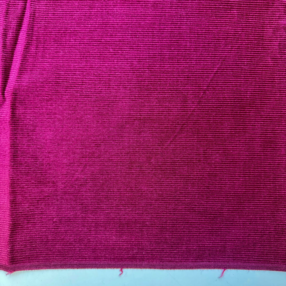 Buying A Blackberry Phone - Corduroy Cotton Blend Woven - Dark Magenta - 1.1M Bundle - True Deadstock fabric Fabric by private - Sustainable Textile | FABCYCLE