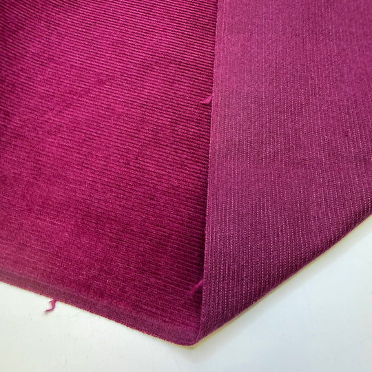 Buying A Blackberry Phone - Corduroy Cotton Blend Woven - Dark Magenta - 1.1M Bundle - True Deadstock fabric Fabric by private - Sustainable Textile | FABCYCLE