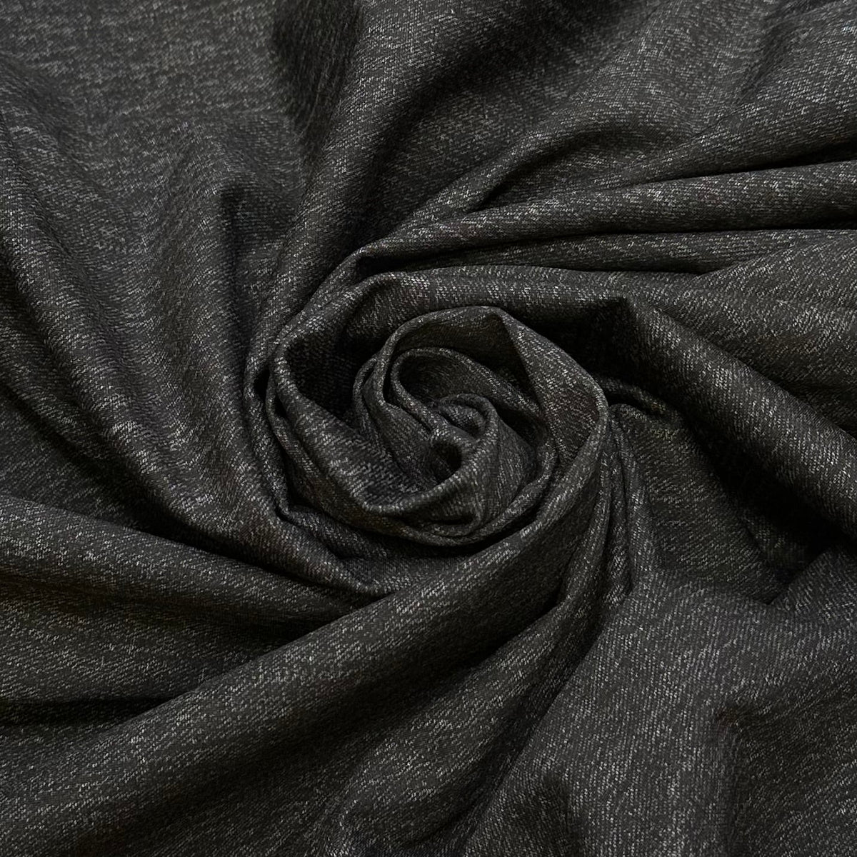 Buying A New Tarp - Polyester Blend Knit - Grey/Black - 2M Bundle - True Deadstock fabric Fabric by private - Sustainable Textile | FABCYCLE
