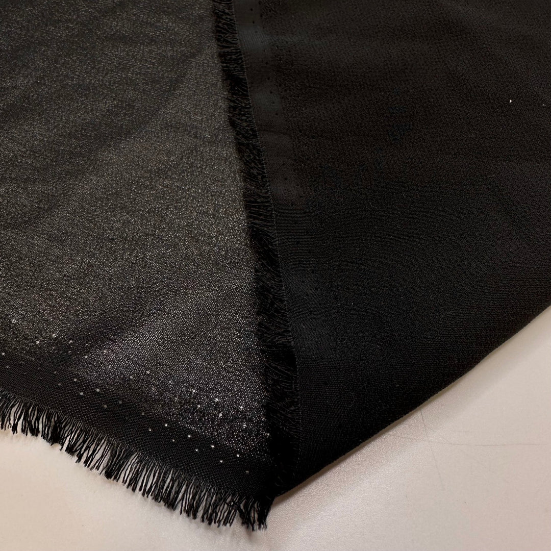 Buying An Unopened Safe - Chiffon Poly Woven - Black - 1M Bundle - True Deadstock fabric Fabric by private - Sustainable Textile | FABCYCLE