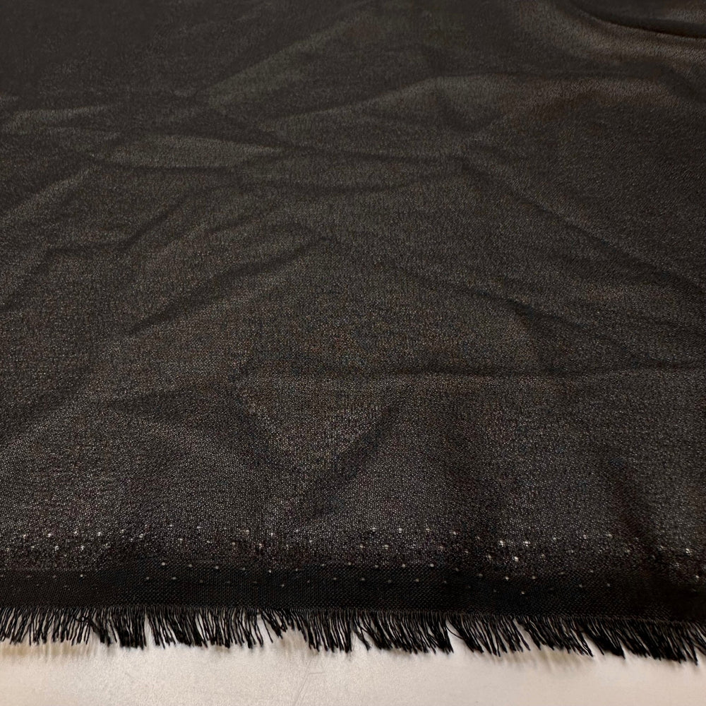 Buying An Unopened Safe - Chiffon Poly Woven - Black - 1M Bundle - True Deadstock fabric Fabric by private - Sustainable Textile | FABCYCLE