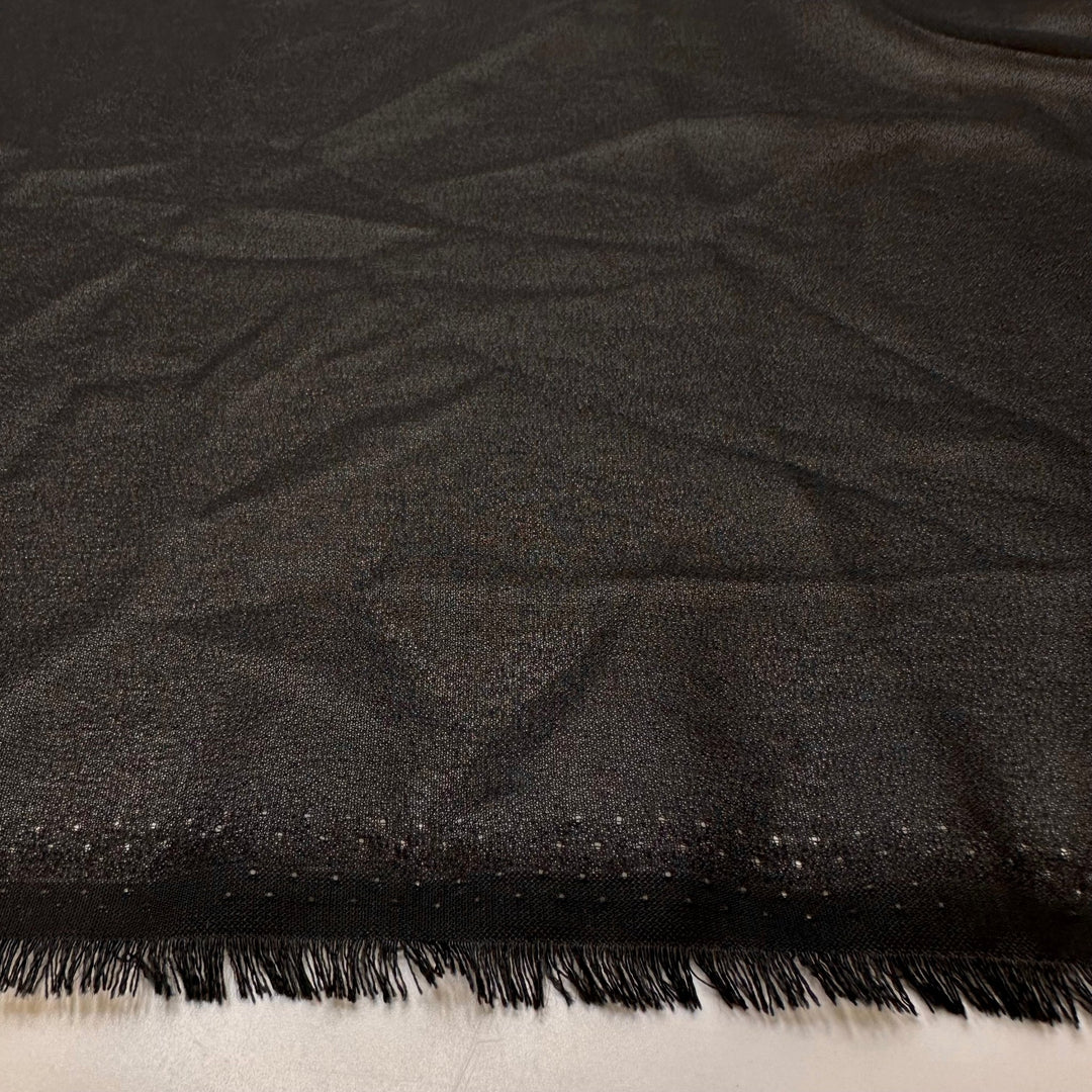 Buying An Unopened Safe - Chiffon Poly Woven - Black - 1M Bundle - True Deadstock fabric Fabric by private - Sustainable Textile | FABCYCLE