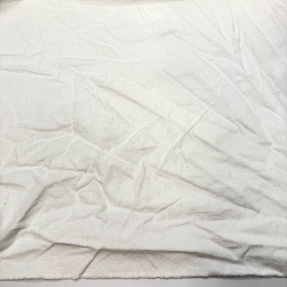 Cabin On A Snowy Mountain - Brushed Cotton Woven - White - 3.5M Bundle - True Deadstock fabric Fabric by private - Sustainable Textile | FABCYCLE