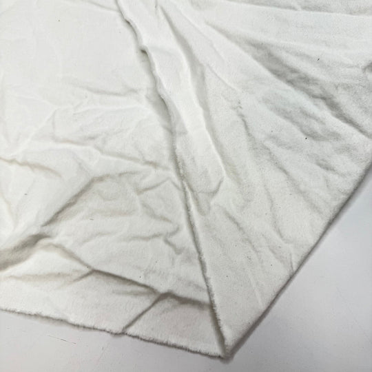 Cabin On A Snowy Mountain - Brushed Cotton Woven - White - 3.5M Bundle - True Deadstock fabric Fabric by private - Sustainable Textile | FABCYCLE
