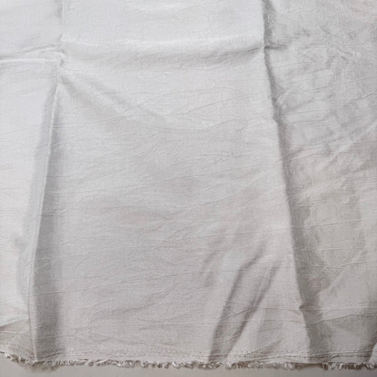 Cake Pulls - Crinkle Polyester Blend Woven - White - 2.55M Bundle - True Deadstock fabric Fabric by private - Sustainable Textile | FABCYCLE