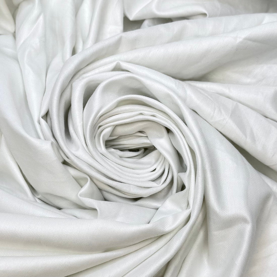 Calculus - Polyester Blend Woven - White - 2.8M Bundle - True Deadstock fabric Fabric by private - Sustainable Textile | FABCYCLE