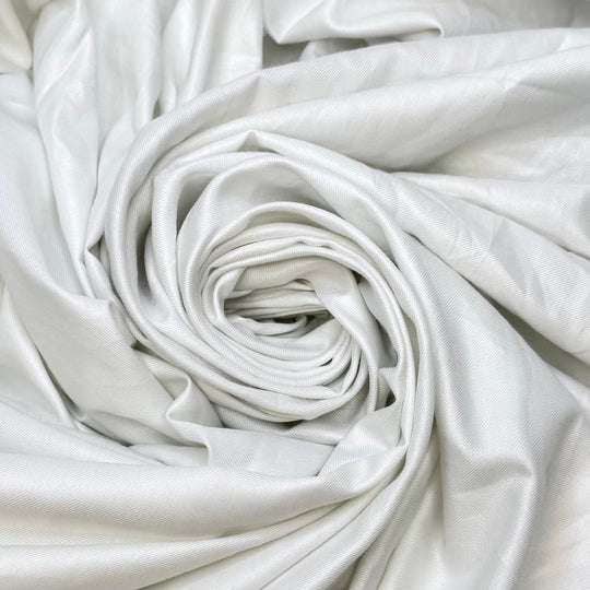 Calculus - Polyester Blend Woven - White - 2.8M Bundle - True Deadstock fabric Fabric by private - Sustainable Textile | FABCYCLE