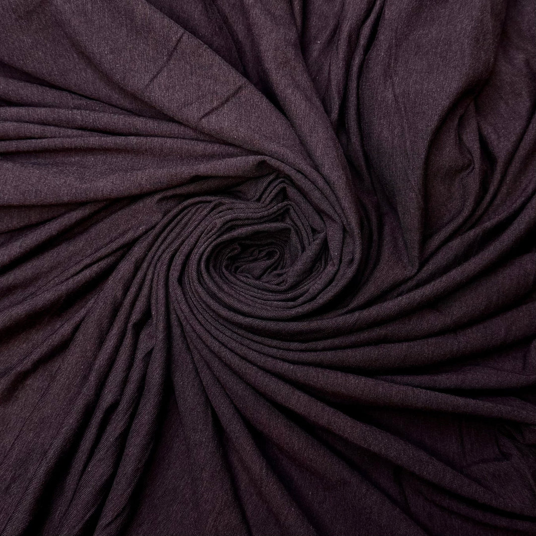Calla - Jersey Bamboo Blend Knit - Dark Brown - 2.2M Bundle - True Deadstock fabric Fabric by private - Sustainable Textile | FABCYCLE