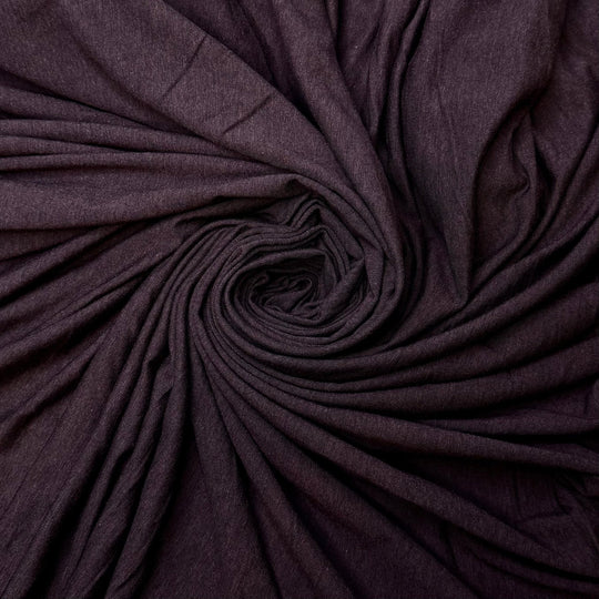 Calla - Jersey Bamboo Blend Knit - Dark Brown - 2.2M Bundle - True Deadstock fabric Fabric by private - Sustainable Textile | FABCYCLE