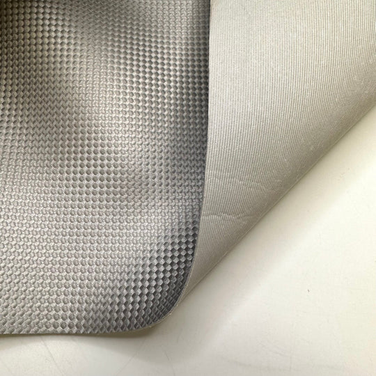 Camera Flash - Waterproof Vinyl PVC Woven - Silver Geometric - 1.5M Bundle - True Deadstock fabric Fabric by private - Sustainable Textile | FABCYCLE