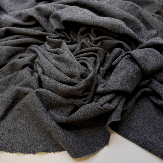 Camp Chef - Rib Knit Natural Blend Knit - Dark Grey - 3.7M Bundle - True Deadstock fabric Fabric by private - Sustainable Textile | FABCYCLE