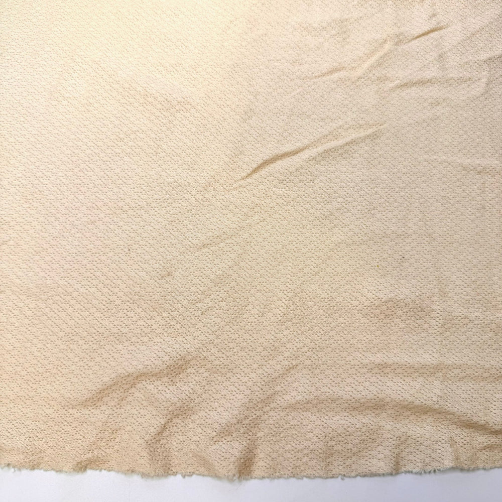 Camp Rations - Specialized Knit Mesh Cotton Blend Knit - Dark Cream - 1.5M Bundle - True Deadstock fabric Fabric by private - Sustainable Textile | FABCYCLE