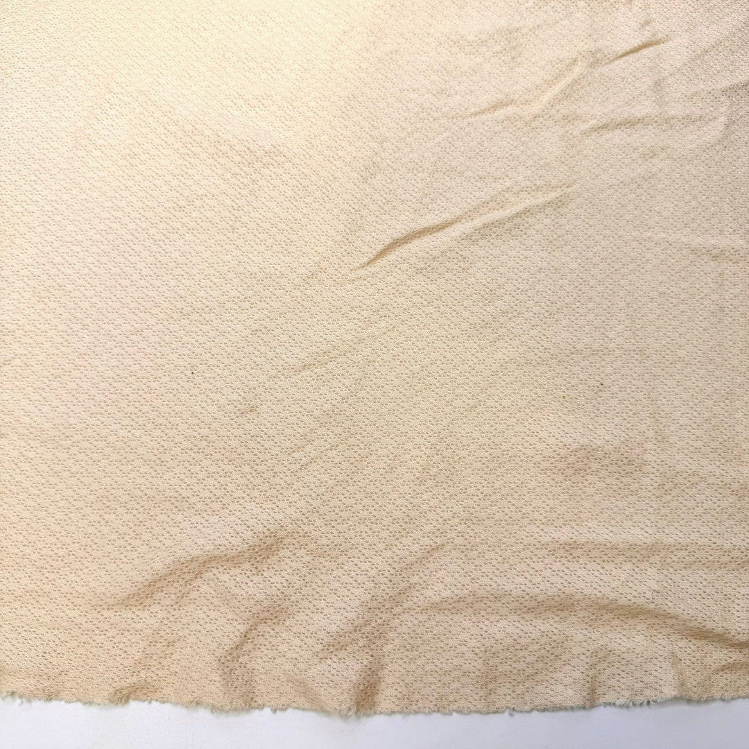 Camp Rations - Specialized Knit Mesh Cotton Blend Knit - Dark Cream - 1.5M Bundle - True Deadstock fabric Fabric by private - Sustainable Textile | FABCYCLE