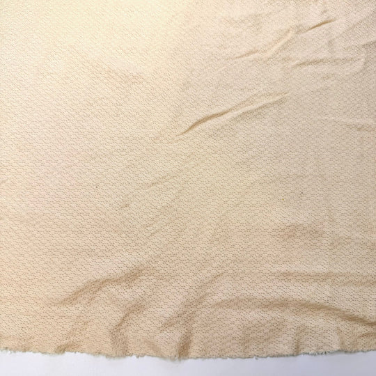 Camp Rations - Specialized Knit Mesh Cotton Blend Knit - Dark Cream - 1.5M Bundle - True Deadstock fabric Fabric by private - Sustainable Textile | FABCYCLE