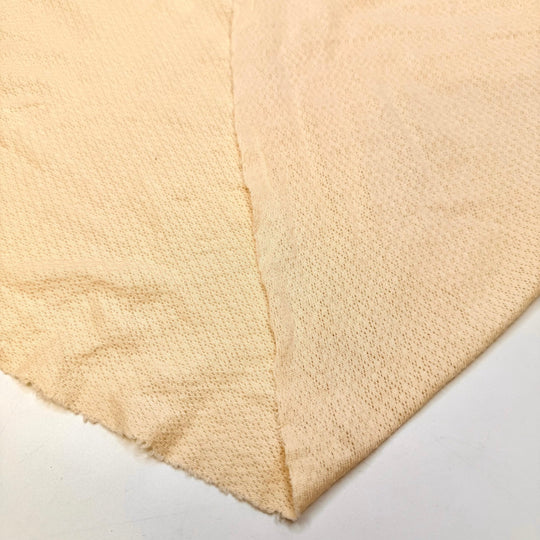 Camp Rations - Specialized Knit Mesh Cotton Blend Knit - Dark Cream - 1.5M Bundle - True Deadstock fabric Fabric by private - Sustainable Textile | FABCYCLE