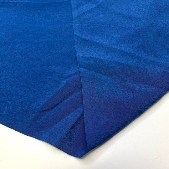 Camping Along The River - Crepe Silk Woven - Blue - 4.75M Bundle - True Deadstock fabric Fabric by private - Sustainable Textile | FABCYCLE