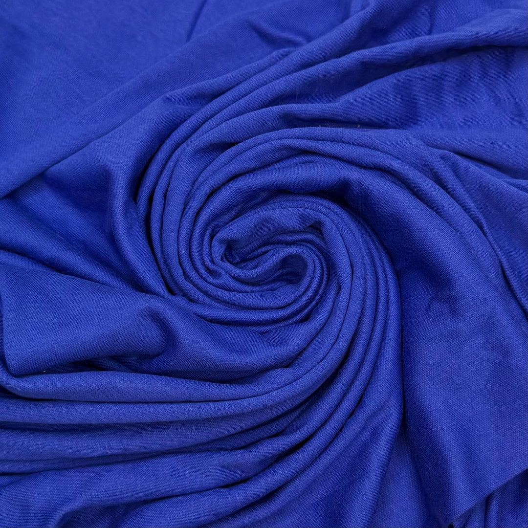 Camping By The River - Tubular Rib Knit Cotton Blend Knit - Dark Blue - 2M Bundle - True Deadstock fabric Fabric by private - Sustainable Textile | FABCYCLE