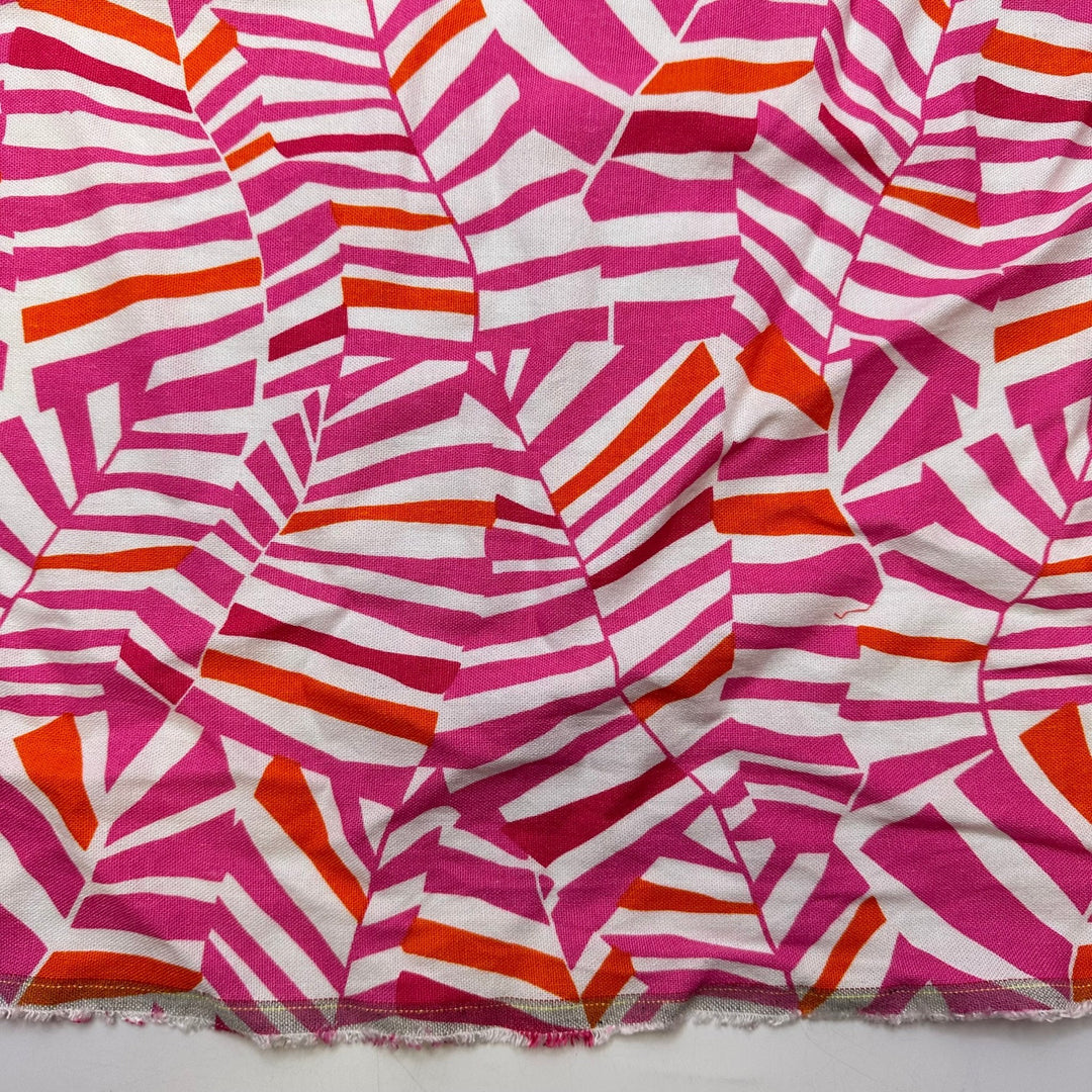 Camping In Style - Linen Woven - Pink Multi Abstract - 3.15M Bundle - True Deadstock fabric Fabric by private - Sustainable Textile | FABCYCLE