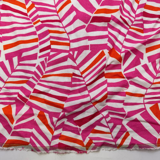 Camping In Style - Linen Woven - Pink Multi Abstract - 3.15M Bundle - True Deadstock fabric Fabric by private - Sustainable Textile | FABCYCLE