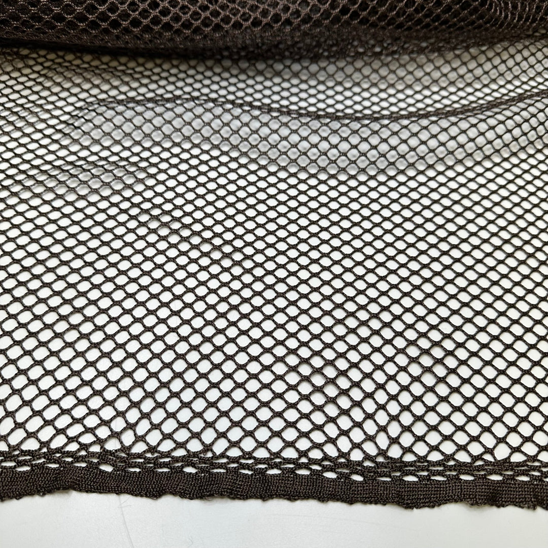 Camping Memories - Mesh Poly Knit - Brown - 2.6M Bundle - True Deadstock fabric Fabric by private - Sustainable Textile | FABCYCLE