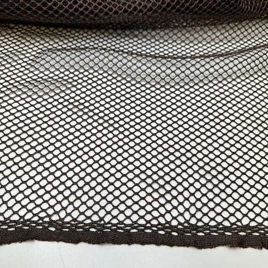 Camping Memories - Mesh Poly Knit - Brown - 2.6M Bundle - True Deadstock fabric Fabric by private - Sustainable Textile | FABCYCLE