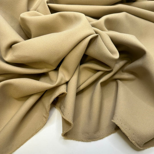 Cannes Film Festival - Polyester Blend Woven - Beige - 1.65M Bundle - True Deadstock fabric Fabric by private - Sustainable Textile | FABCYCLE