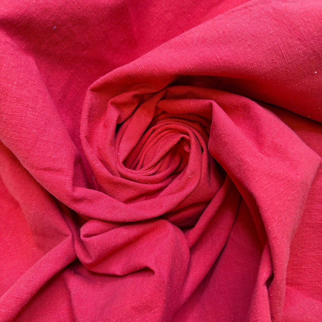 Canning Everything - Cotton Woven - Dark Pink - 1M Bundle - True Deadstock fabric Fabric by private - Sustainable Textile | FABCYCLE