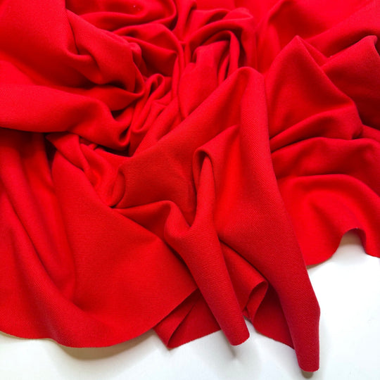 Captain Marvel - Brushed Polyester Blend Woven - Red - 2.7M Bundle - True Deadstock fabric Fabric by private - Sustainable Textile | FABCYCLE