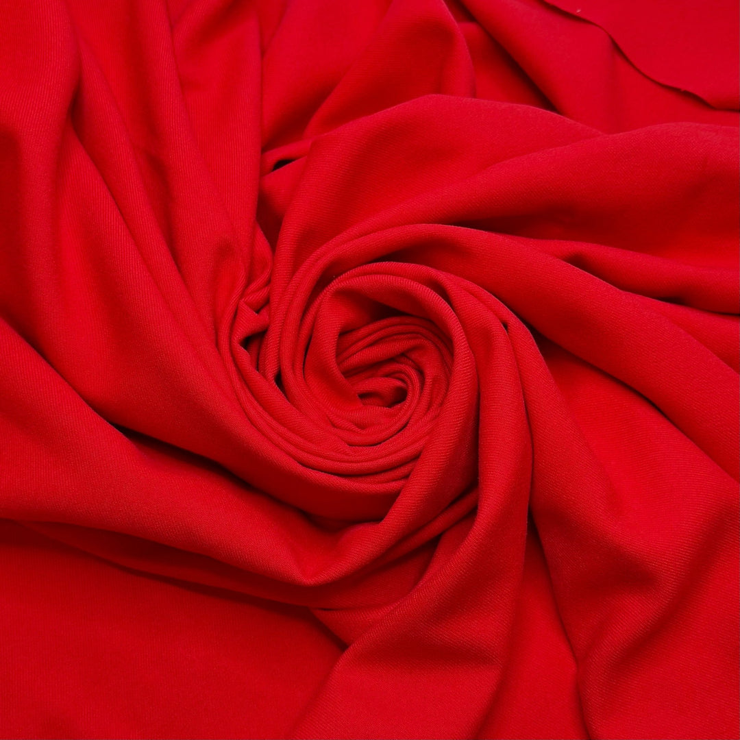 Captain Marvel - Brushed Polyester Blend Woven - Red - 2.7M Bundle - True Deadstock fabric Fabric by private - Sustainable Textile | FABCYCLE