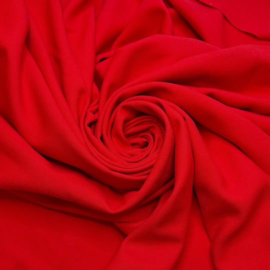 Captain Marvel - Brushed Polyester Blend Woven - Red - 2.7M Bundle - True Deadstock fabric Fabric by private - Sustainable Textile | FABCYCLE