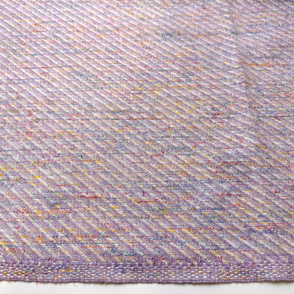 Carnival - Twill Weave Polyester Blend Woven - Light Purple Multi Stripes - 1.4M Bundle - True Deadstock fabric Fabric by private - Sustainable Textile | FABCYCLE