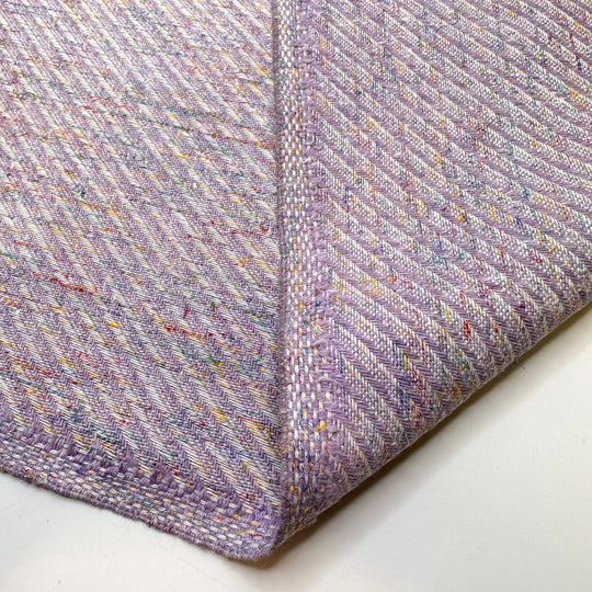 Carnival - Twill Weave Polyester Blend Woven - Light Purple Multi Stripes - 1.4M Bundle - True Deadstock fabric Fabric by private - Sustainable Textile | FABCYCLE