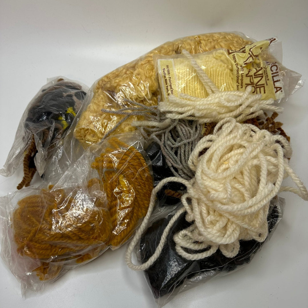 Carpet Making Fringe Yarn Yarn - Yellow Multi - 5 Pack - True Deadstock supplies Fabric by private - Sustainable Textile | FABCYCLE