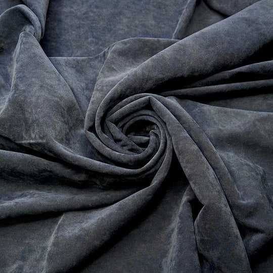 Carrying Water - Polyester Blend Woven - Blue - 1.45M Bundle - True Deadstock fabric Fabric by private - Sustainable Textile | FABCYCLE