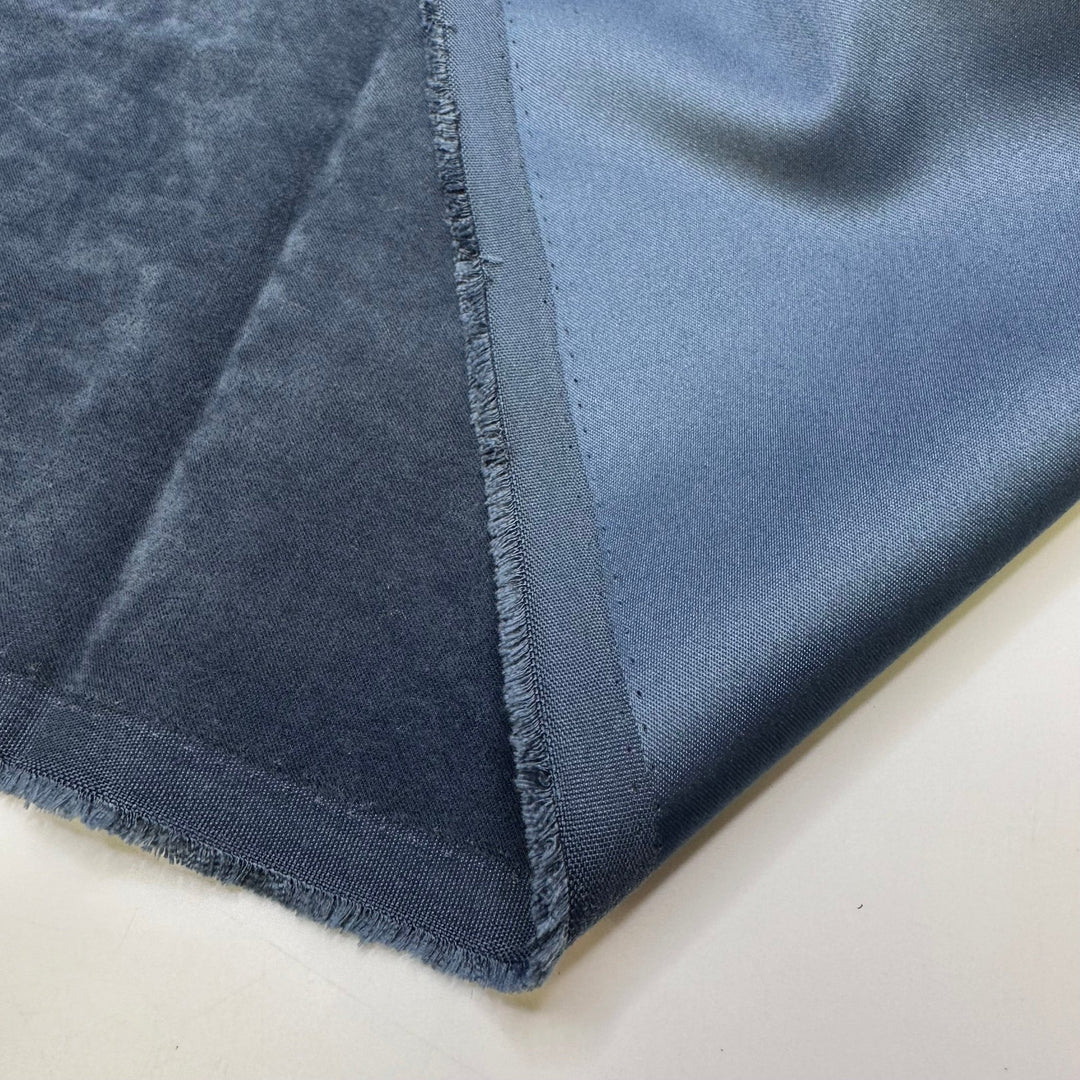 Carrying Water - Polyester Blend Woven - Blue - 1.45M Bundle - True Deadstock fabric Fabric by private - Sustainable Textile | FABCYCLE