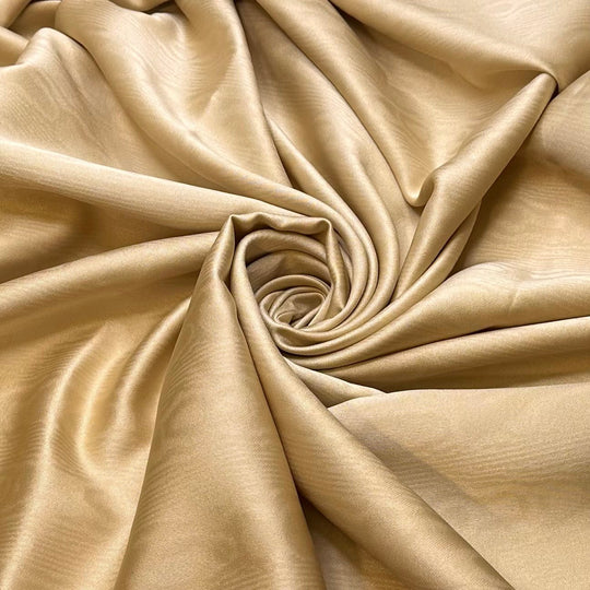 Carving Our Initials Into A Tree - Polyester Blend Woven - Light Beige Wood Grain - 2M Bundle - True Deadstock fabric Fabric by private - Sustainable Textile | FABCYCLE