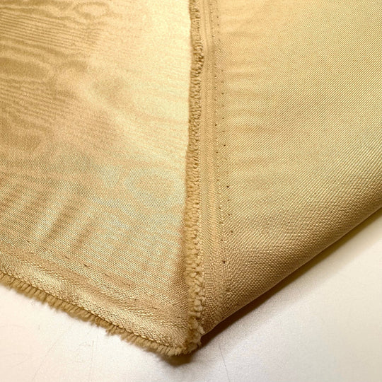 Carving Our Initials Into A Tree - Polyester Blend Woven - Light Beige Wood Grain - 2M Bundle - True Deadstock fabric Fabric by private - Sustainable Textile | FABCYCLE