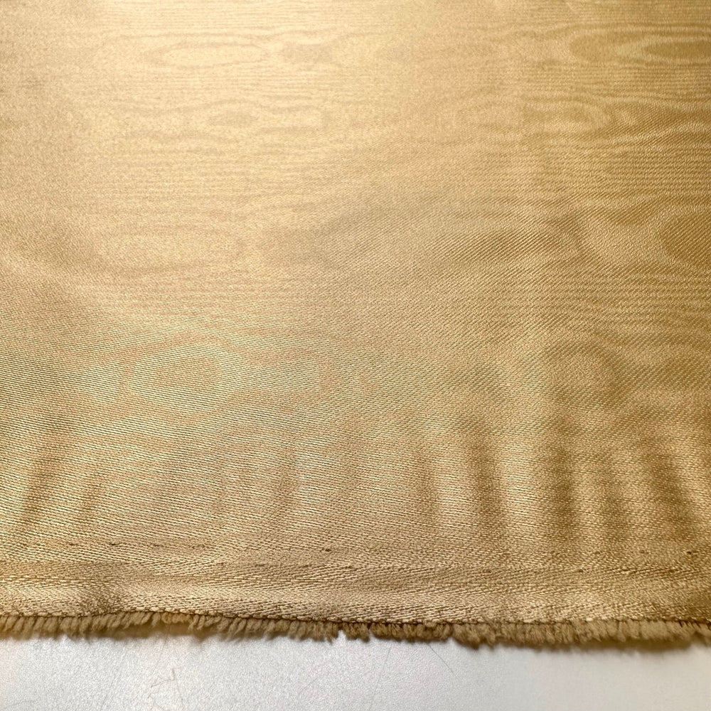 Carving Our Initials Into A Tree - Polyester Blend Woven - Light Beige Wood Grain - 2M Bundle - True Deadstock fabric Fabric by private - Sustainable Textile | FABCYCLE