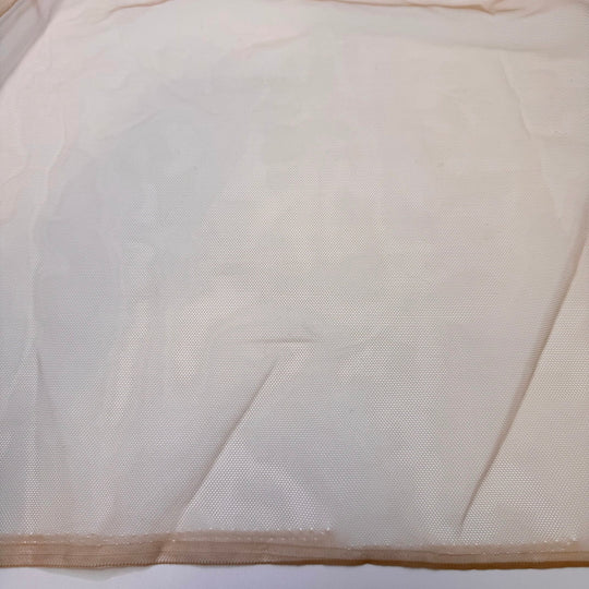 Carving The Turkey - Tulle Poly Knit - Light Beige - 1.35M Bundle - True Deadstock fabric Fabric by private - Sustainable Textile | FABCYCLE