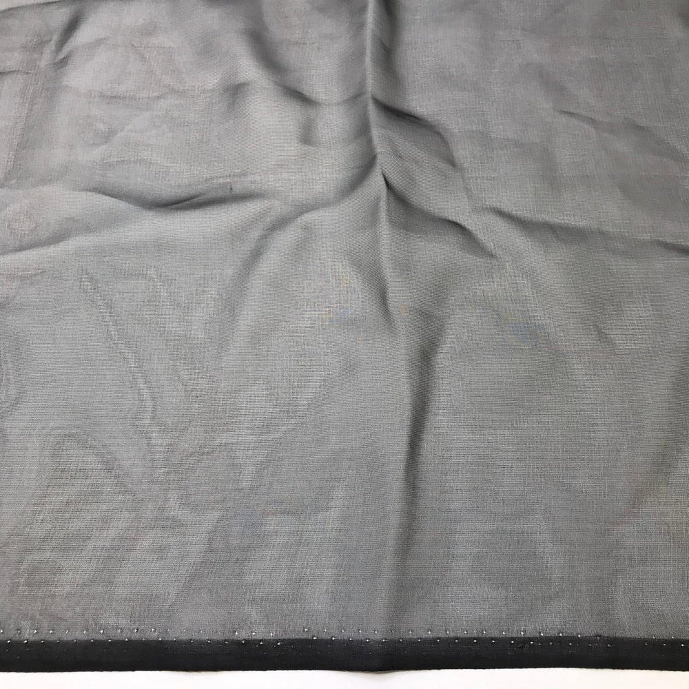 Cassette Tapes - Chiffon Poly Woven - Black - 3M Bundle - True Deadstock fabric Fabric by private - Sustainable Textile | FABCYCLE