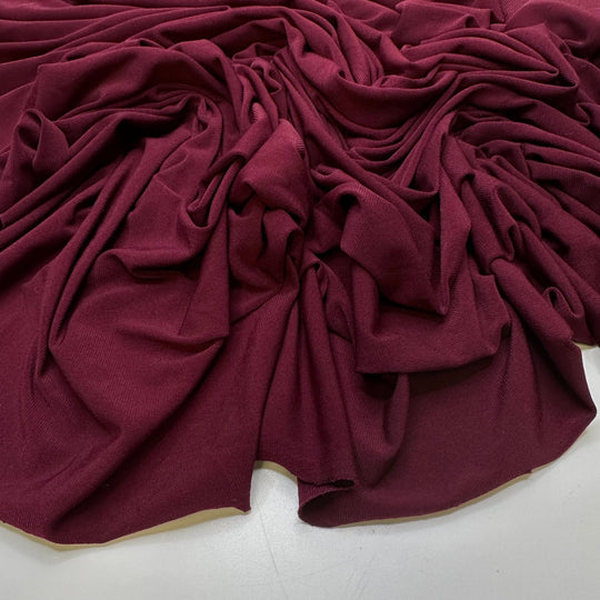 Casual Formalwear - Poly/Spandex Knit - Burgundy - 0.95M Bundle - True Deadstock fabric Fabric by private - Sustainable Textile | FABCYCLE