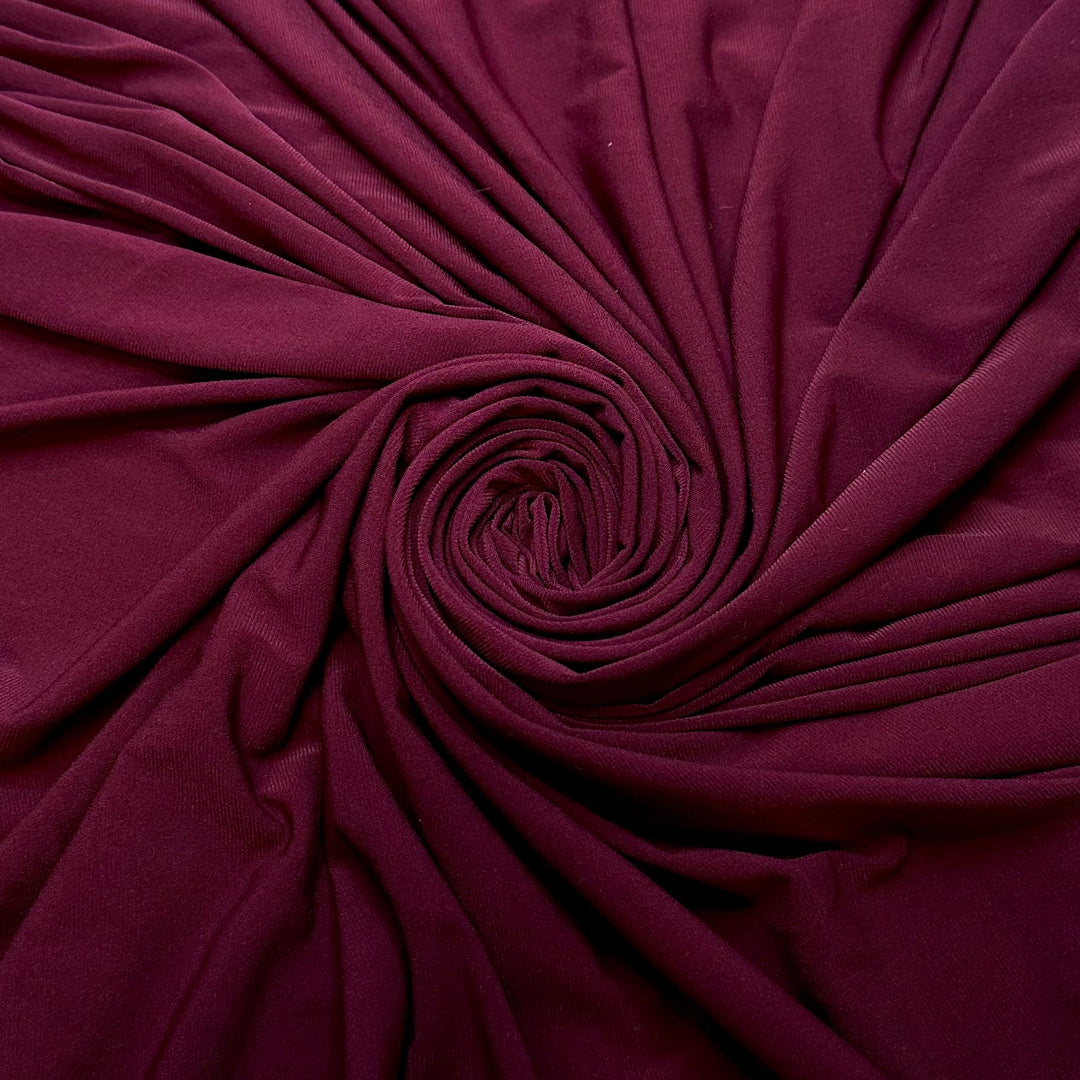 Casual Formalwear - Poly/Spandex Knit - Burgundy - 0.95M Bundle - True Deadstock fabric Fabric by private - Sustainable Textile | FABCYCLE