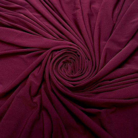 Casual Formalwear - Poly/Spandex Knit - Burgundy - 0.95M Bundle - True Deadstock fabric Fabric by private - Sustainable Textile | FABCYCLE