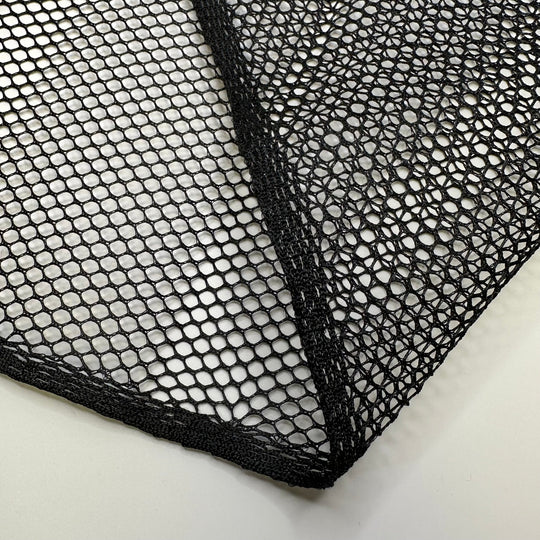 Catch And Release - Mesh Poly Knit - Black - 1.7M Bundle - True Deadstock fabric Fabric by private - Sustainable Textile | FABCYCLE