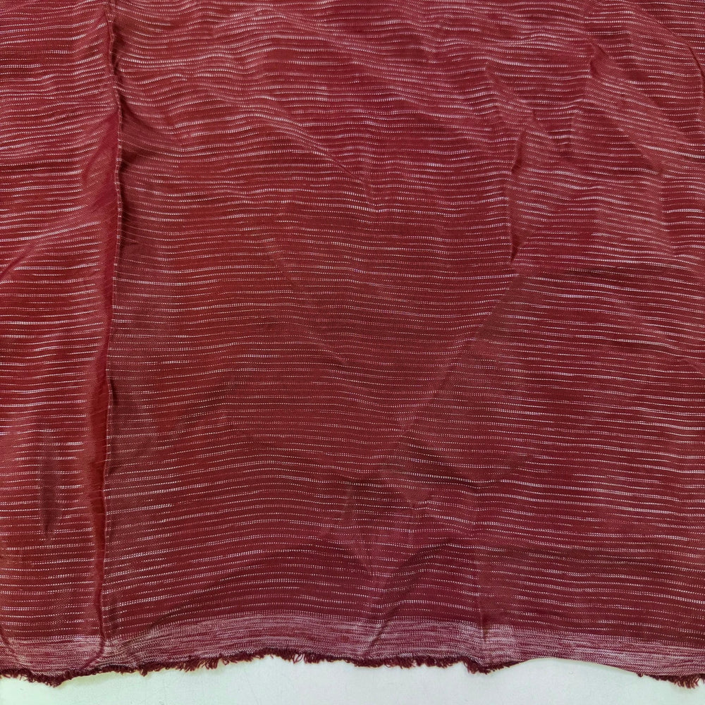 Cats Eye Ruby - Metallic Polyester Blend Woven - Burgundy/Silver Abstract - 2M Bundle - True Deadstock fabric Fabric by private - Sustainable Textile | FABCYCLE