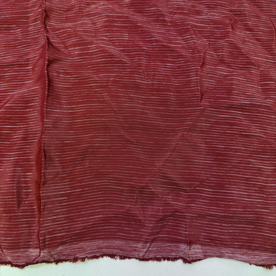Cats Eye Ruby - Metallic Polyester Blend Woven - Burgundy/Silver Abstract - 2M Bundle - True Deadstock fabric Fabric by private - Sustainable Textile | FABCYCLE